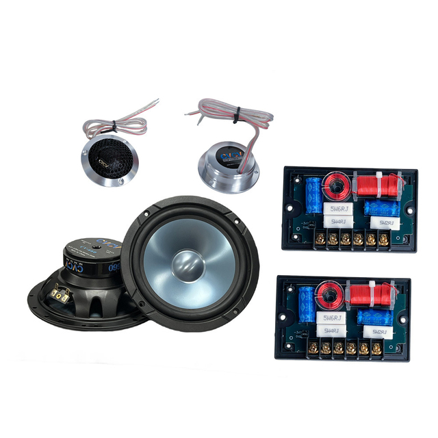 Car audio amplifier for speaker modification: 4-inch, 5-inch, 6.5-inch, 6X9 coaxial car audio speakers