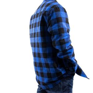 Wholesale logo Style <b>Mens</b> Flannel Quilted <b>Shirt</b> Jacket Buffalo Plaid <b>Thermal</b> Casual Fall Winter Flannel Jacket - Product Image 6