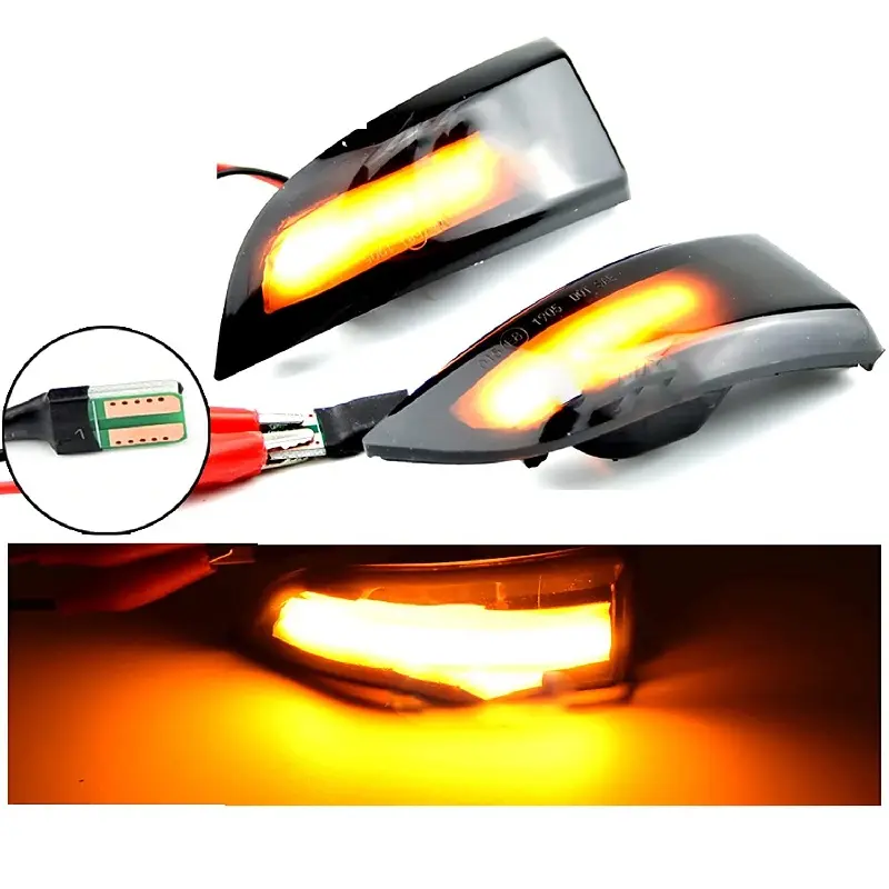 LED dönüş sinyali yan ayna gösterge ışıkları Renault Koleos için HY 2011-2017 Megane 3 MK3 III RS 2008-2016 araba aksesuarları