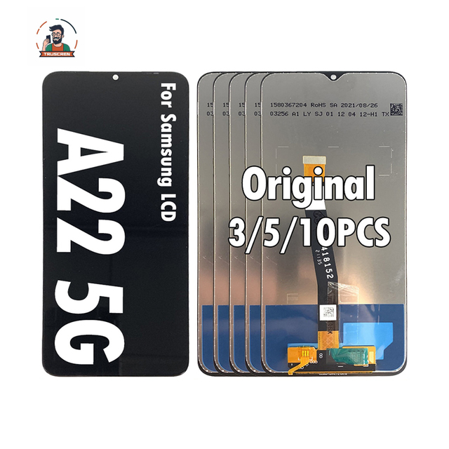 Original Oled Lcd for Samsung Galaxy A22 5G Lcd Touch Screen Digitizer Assembly Replacement for Samsung A22 4G