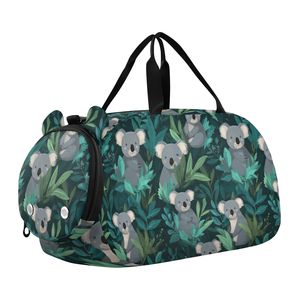 Bolsa de Viaje Deportiva Australiana de Gran Capacidad con Diseño de Koalas, Linda Bolsa de Viaje para Niños, Bolsa de Lona Resistente y Portátil para Niños, Bolsa de Viaje Deportiva para Niños - Product Image 1