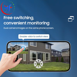 กล้องพลังงานแสงอาทิตย์ V380 เลนส์คู่ 4MP VCS03-4G CCTV LTE ซิมการ์ด 4G IP PTZ กล้องเลนส์คู่ BP8 กล้องพลังงานแสงอาทิตย์แบบใช้พลังงานแสงอาทิตย์ได้นาน - Product Image 4