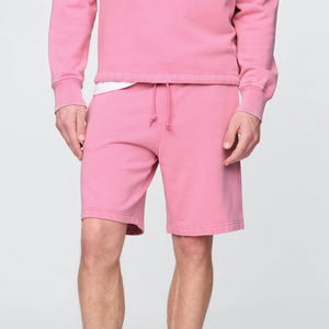 ชุดฮู้ดดี้และกางเกงขาสั้นผู้ชายสีพื้นระบายอากาศได้ดี สไตล์สตรีทแวร์สำหรับฤดูใบไม้ร่วง ผ้าโพลีเอสเตอร์/คอตตอนคุณภาพสูง ปรับแต่งได้ - Product Image 2