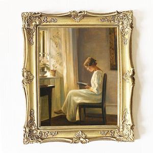 Cadre mural en résine baroque antique orné sur mesure, style français, pleine longueur, pour décoration <span class=keywords><strong>de</strong></span> sol, tailles personnalisées - Product Image 1