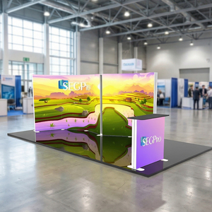 Stand Modular de Tela para Exposiciones 20x10 con Gráficos de Tela Tensada sin Arrugas - Product Image 2