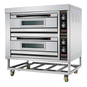 Commercial Bakery large baking gas oven 210Kg Electric Power Double Deck Baking Oven Bakery Baking Equipment