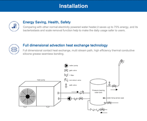 Pompe à chaleur air-eau pour chauffage et eau chaude, Vietnam, Thaïlande, Malaisie, Indonésie, prix bas, OEM, 3KW, 5KW, 7KW, 10KW, Mini H - Product Image 6