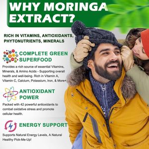 Complément alimentaire liquide de moringa pur, biologique et végétalien, 30 ml, marque privée, soutient la santé immunitaire, nourrit la peau et les cheveux - Product Image 4