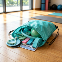 Ensemble d'entraînement Pilates complet, kit d'entraînement tout-en-un, exercice du corps entier, adapté aux débutants, sac de rangement pour salle de sport à domicile, nylon EVA