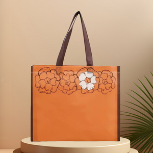 Günstige LOW MOQ Custom Vlies Einkaufstasche mit Logo Recycelbare laminierte Einkaufstasche Supermarkt Vlies wieder verwendbare Taschen - Product Image 1