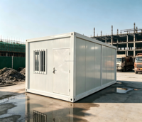 Casa Contenedor Modular Moderna Desmontable y Móvil, para Uso como Sala de Estar, Alojamiento Temporal, Dormitorios, Vida Útil de 30 Años