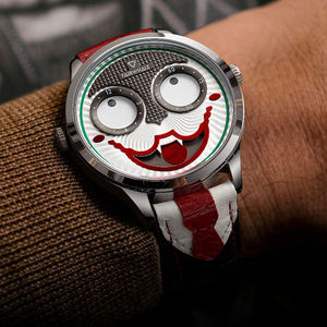 ساعة مارك فيرويل (Mark Fairwhale) كوارتز فاخرة مقاومة للماء بتصميم جوكر وشخصية عصرية للرجال والنساء، مع حزام جلدي - Product Image 1