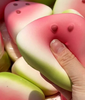 Watermeloen Squishy Speelgoed Schattige Pu Watermeloen Trage Rebound Simulatie Fruit Squeeze Decompressie Speelgoed Voor Kinderen Cadeau