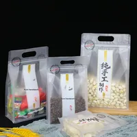 Biscuit Ziplock Sac À Main PET Alimentaire Sac avec Lait Date D'étanchéité Flocon De Neige Pâtisserie Emballage Joint À La Main