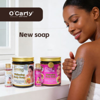 NOUVEAU Savon Liquide Nettoyant Exfoliant Éclaircissant et Blanchissant 2-en-1 Original O'Carly à l'Huile Essentielle d'Amande et de Glycine pour Peaux Noires