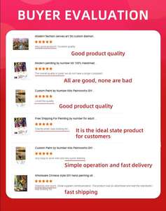 <span class=keywords><strong>Pintura</strong></span> personalizada por números para adultos-Kit de <span class=keywords><strong>pintura</strong></span> al óleo de bricolaje personalizado con lienzo premium y Marco incluido - Product Image 6