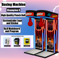 BLEE prix usine monnayeur cadeau boxe poinçonnage jeu Machine équipement arcade Sport Amusement avec Ticker rachat