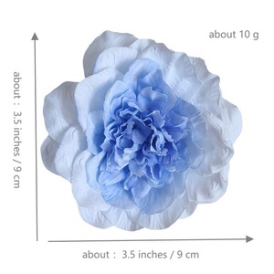 9cm Têtes De Fleurs Toile De Fond De Mariage DIY Décor Rouge Rose Blanc Soie Fleur Artificielle Tête De Pivoine pour La Décoration De Mariage Avec Feuille - Product Image 6