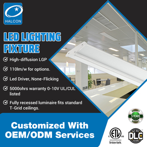 Lámpara empotrada de <span class=keywords><strong>techo</strong></span>, luz <span class=keywords><strong>LED</strong></span> delgada para resaltar, 4 pies, 30w, 40w, para oficina - Product Image 2
