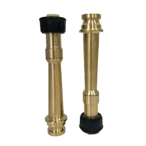 High Quality Brass Nozzle Fire Fighting Nozzle Fire Rescue Spray Water Jet Brass Marine Fire Hose Nozzle