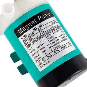 220V/<span class=keywords><strong>240V</strong></span> AC Mini pompa magnetica pompa dell'acqua MP-6R per il trasferimento di prodotti chimici acidi ad alta resistenza aggressiva materiale PVDF OEM - Product Image 2