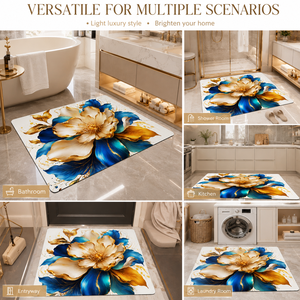 Tappeto e Moquette di Lusso in Poliestere a Pelo Corto con Stampa Floreale, Realizzati a Macchina, Moderni per Corridoio e Soggiorno - Product Image 4