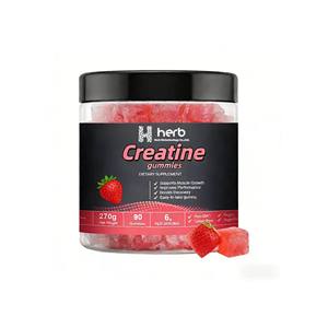 Compléments alimentaires en créatine monohydrate en marque privée OEM/ODM, gommes à la créatine pure, 60 unités pour adultes - Product Image 1