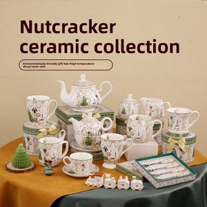Ensemble de tasses à café en céramique créative moderne, mug casse-noisette, boîte cadeau, porcelaine portable - <span class=keywords><strong>Marque</strong></span> Lecheng pour les événements, souvenirs, vente en gros - Product Image 4