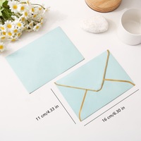 Enveloppe de carte d'invitation de luxe élégante avec gaufrage doré pour événements de mariage, style européen, enveloppe en papier pour cartes cadeaux