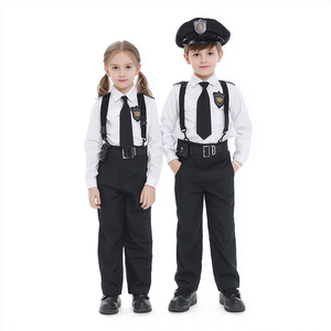 Costume <span class=keywords><strong>de</strong></span> policier pour enfants <span class=keywords><strong>de</strong></span> qualité supérieure pour Halloween et le carnaval, combinaison en polyester - Product Image 1