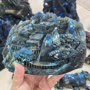 Sculptures en labradorite naturelle – Offre spéciale – Sculptures brillantes de haute qualité – Marque YINGLAI – Pierre naturelle polie pour la guérison - Product Image 6