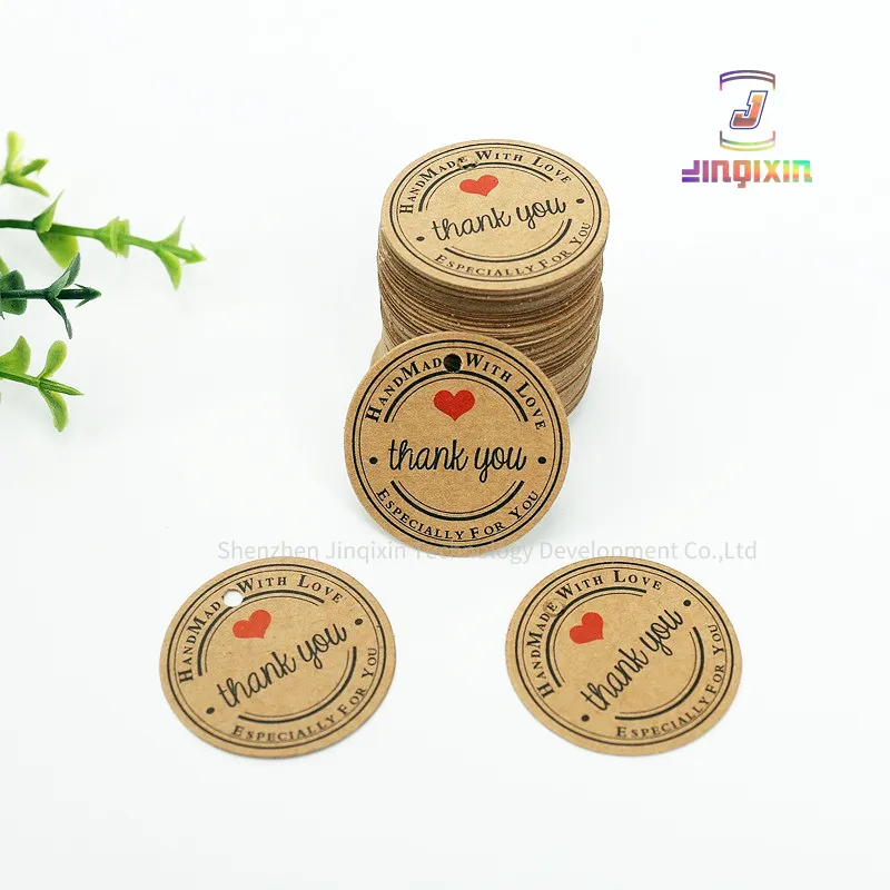 Hot Sale Custom Logo Bedrukt Roll Zelfklevend Papier Digitaal Afdrukken Ronde Dank U Zegel Label Stickers Voor Zakelijke Deal