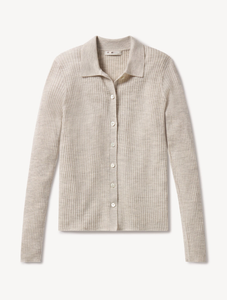 Cardigan en tricot <span class=keywords><strong>chaud</strong></span> pour <span class=keywords><strong>femme</strong></span>, col rabattu personnalisé, mélange de laine, manches longues, sexy, ODM OEM, avec boutons - Product Image 1