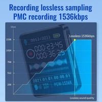 Kayıpsız WAV Ses Modası Müzik Severler Kablosuz Ses Kontrolü Çok Fonksiyonlu Yüksek Kapasiteli Yaşlılar İçin MP3 Çalar 1.77" Ekran 20 Saat