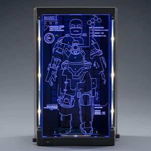 ZD Toys <span class=keywords><strong>Marvel</strong></span> Iron Man <span class=keywords><strong>Action</strong></span> <span class=keywords><strong>Figure</strong></span> Iron Man Mark3(non luminescenza) ologramma armatura Hall Set 1/10 <span class=keywords><strong>Figure</strong></span> <span class=keywords><strong>da</strong></span> <span class=keywords><strong>collezione</strong></span> in scala - Product Image 2