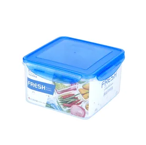 2600毫升方形塑料食品存储容器BPA免费密闭食品储藏箱用于冰箱