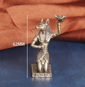 Estatua de Anubis de Bronce Egipcio ESD01, Figura de un Dios del Más Allá del Antiguo Egipto, Decoración para el Hogar, Arte y Artesanía - Product Image 2