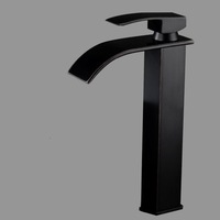 Robinet cascade de salle de bains chaud et froid, mitigeur de lavabo à quatre côtés, robinet de cascade à grande bouche chaude et froide, nouveauté,