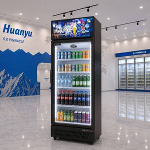 Petite <span class=keywords><strong>vitrine</strong></span> <span class=keywords><strong>réfrigérée</strong></span> <span class=keywords><strong>pour</strong></span> boissons commerciales avec contrôle mécanique de la température et étagères réglables - Product Image 1