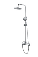 Robinet de salle de bains en laiton, ensemble de douche carrée de luxe, prix d'usine en gros, colonne de douche noire mat