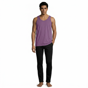 Débardeurs pour hommes de haute qualité, coupe carrée, débardeurs musculaires côtelés, vente en gros personnalisée, stringers de gym - Product Image 1