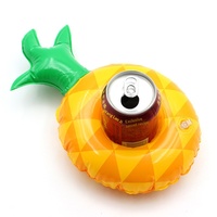 Sous-verres gonflables en PVC pour animaux aquatiques, porte-gobelets flottants gonflables, vente en gros