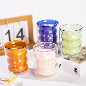 Customized Fragrance Indoor Home Decoration Classical Holiday Scent 100g Scented <b>Candles</b> Aromatherapy Paraffin Wax <b>Glass</b> <b>Jar</b> - Product Image 4
