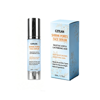 Sérum Visage Hydratant Resserre les Pores à l'Acide Lactobionique, Sérum Éclaircissant et Raffermissant à l'Acide Salicylique, Sérum Naturel pour le Visage