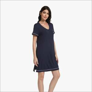 Chemise de nuit personnalisée pour femmes, imprimé graphique slogan, chemise de nuit en bambou, chemise de nuit pour femmes, fabricant de vêtements au Vietnam - Product Image 4