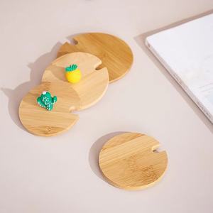 Nueva Tapa Redonda de Madera con Tema de Amor, Cubierta de Cerámica Antipolvo, Tapa de Bambú de Arte Popular, Tapa DIY de Alta Calidad para Tarro Mason de Vidrio con Imagen Adorable - Product Image 3