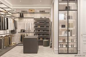 Armoires à vêtements modernes, armoires de luxe pour chambre, armoires portables, armoires combinées, éclairage LED avec capteur - Product Image 6