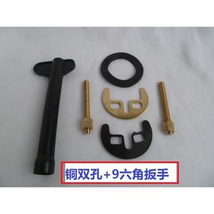 Accessoires de robinet monotrou tout en cuivre, eau chaude et froide, plaque en fer à cheval, fixation par vis, réparation de la tige, outil de réparation de la douille - Product Image 5