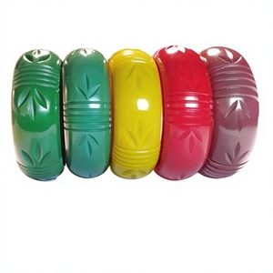 Nuevas Pulseras de Resina Tallada a Mano Coloridas 2026, Diseño Lindo con Patrón de Plantas, de Alta Calidad, Modernas, Casuales, Unisex, para Mujer - Product Image 1