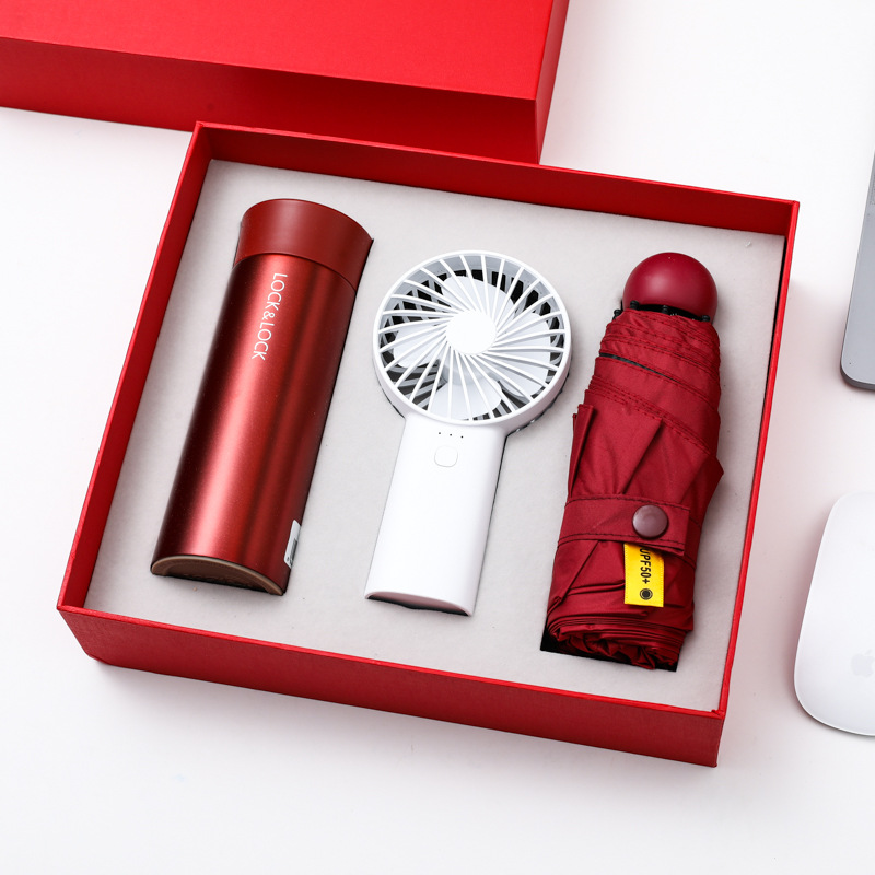 Set da 3 pezzi Le Buckle Small Fan rosso